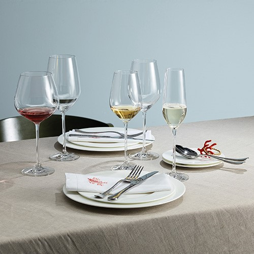 Fortissimo Set of 6 burgundy glasses, 74cl