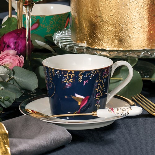 Chelsea Collection Teacup and saucer, 20cl, navy