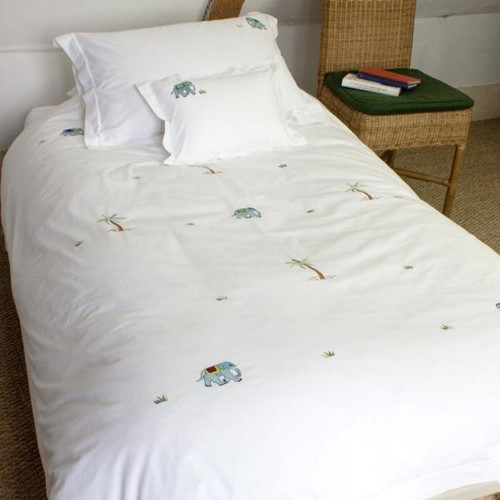 Elephant Oxford pillowcase, 50 x 75cm, 200 Thread Count Cotton