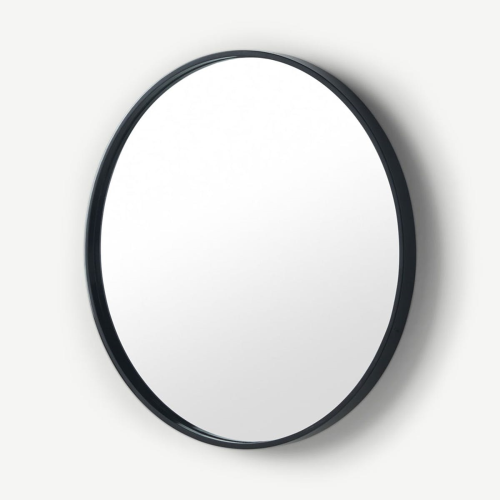 Bex Large round mirror, 76cm, Black