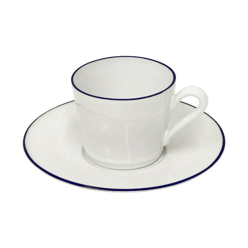 Beja Set of 6 teacups and saucers, 18cl, White