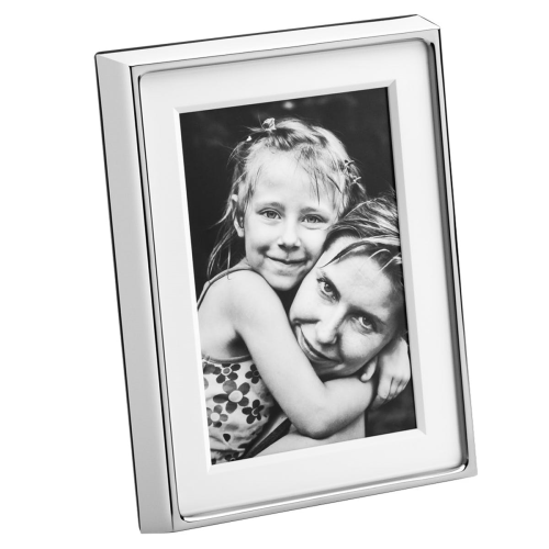 Deco Photograph frame, 7 x 5", Stainless Steel