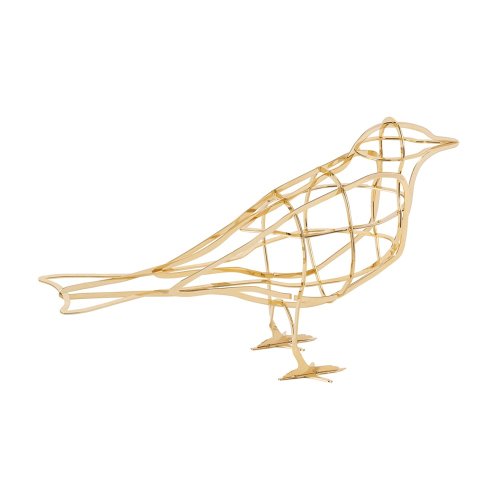 De L'Aube Bird Bird ornament, H11 x W18 x D6cm, Yellow