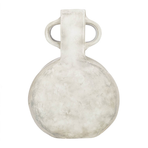 Global Explorer Round Vase, H55cm, Faded White Wash