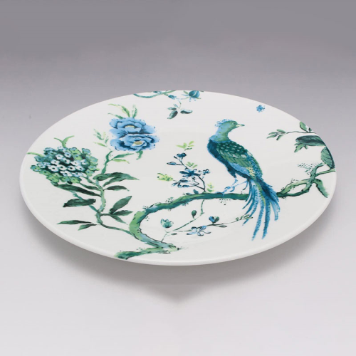  Chinoiserie Salad Plate, White