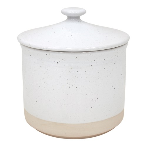 Fattoria Medium canister, D15 x H17cm, White