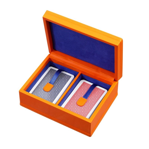 Chelsea Playing cards, H7 x W16cm, Tangerine