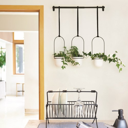Triflora Hanging planter, 63 x 107 x 15cm, White