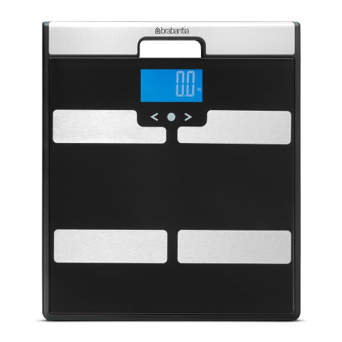 Body Analysis Multi Functioning Bathroom Scales, H2.5 x W31 x D35cm, Black