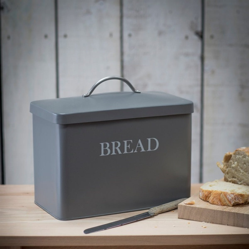  Bread bin, H29.5 x W33.5 x D18.5cm, Charcoal