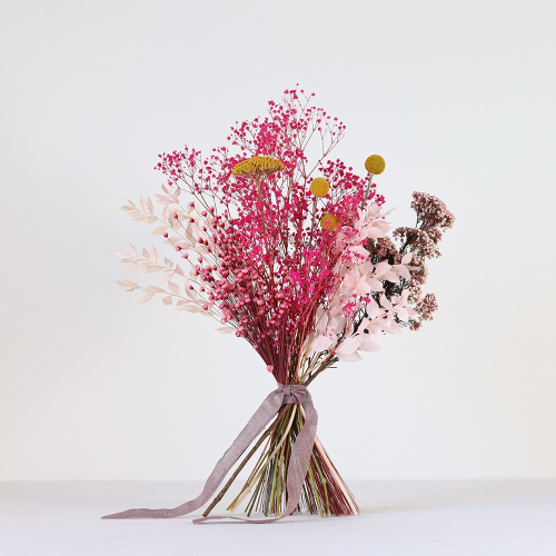 Pinks Medium hand-tied bouquet, H36-42cm, Pink