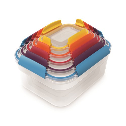 Nest Lock 5 piece container set, H16.3 x D20 x W24.5cm, Multi