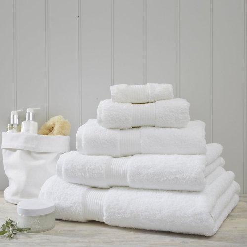 Egyptian Cotton Bath towel, 70 x 125cm, White