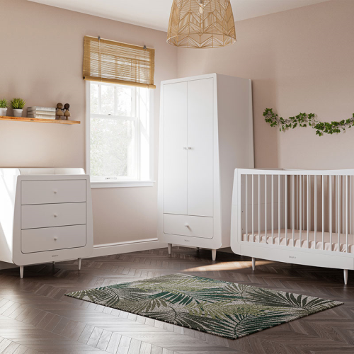SnuzKot Skandi 3pc Nursery Furniture Set, White