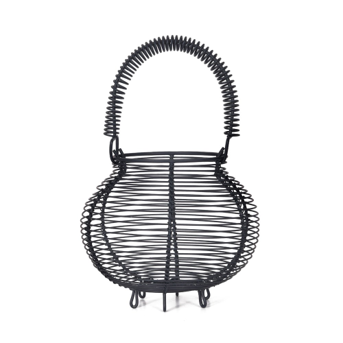 Brompton Egg basket, H28 x W17 x D17cm, Carbon/Steel