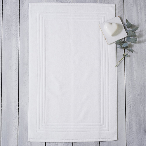 Egyptian Cotton Bath mat, 60 x 90cm, White