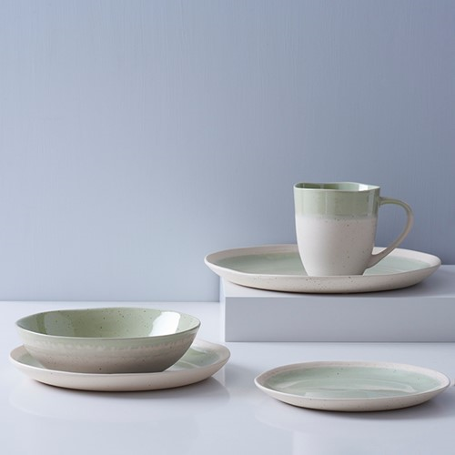 Finsbury Set of 4 side plates, Dia21.5cm, Light Green