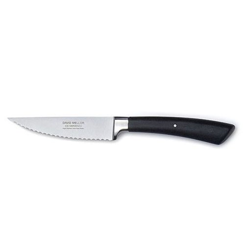  Serrated vegetable knife, 12cm, Stainless Steel Black Handle