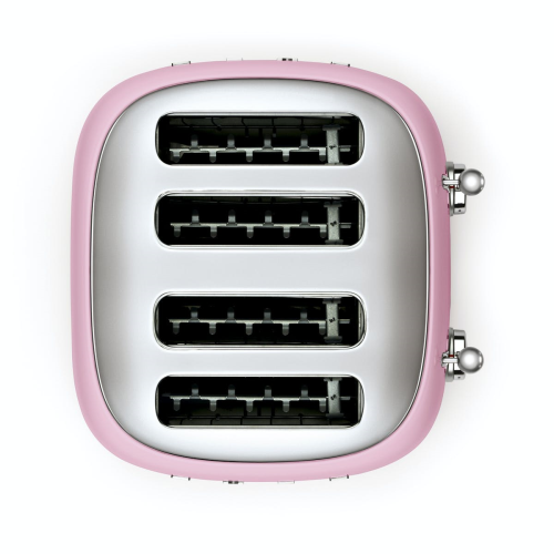 50's Retro 4 slice toaster - 4 slot, Pink