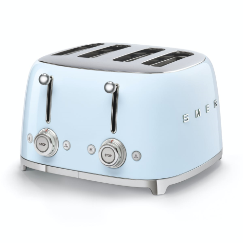 50's Retro 4 slice toaster - 4 slot, Pastel Blue