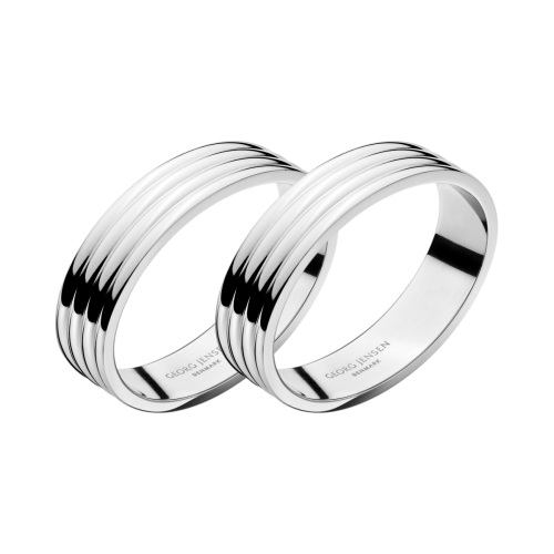 Bernadotte Pair of napkin rings, D4cm, Stainless Steel