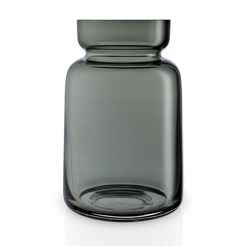 Silhouette Vase, H18.5 x Dia12cm, Smoke Glass