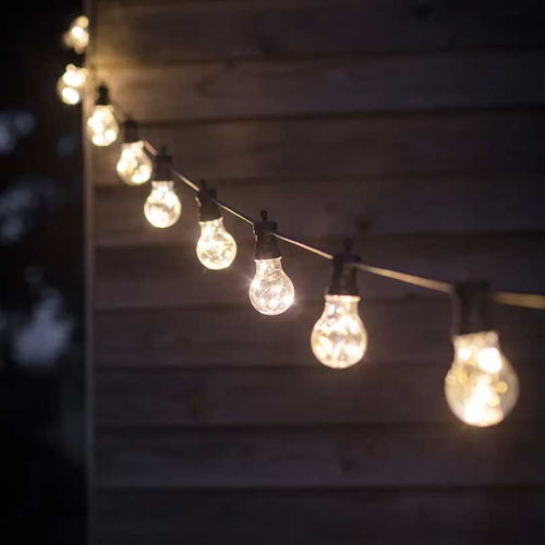  Festoon lights, L9.5m - 20 Bulbs