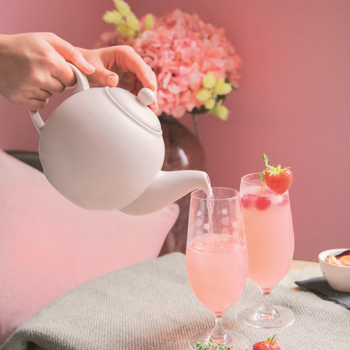 Globe Teapot, 1.2L, Nordic Pink